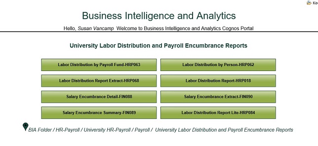 Labor Distribution Reports